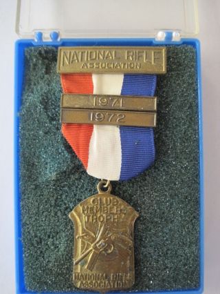 Nra Medal 1971 And 1972 Club Members Trophy