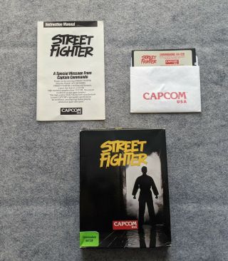 Street Fighter 1 Commodore 64 Capcom Usa Vintage Computer Game C64 I