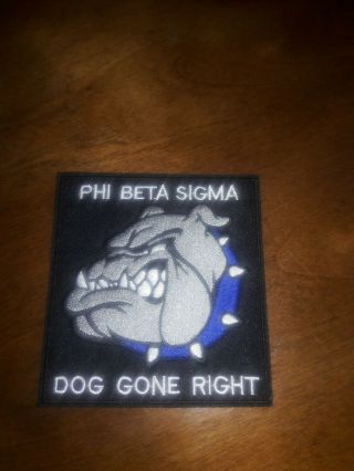 Phi Beta Sigma Fraternity 4 " Embroidered - Dog Patch Sew Or Iron On