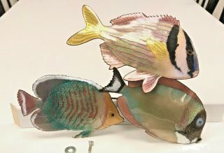 Rolex Display Copper Enamel Fish - Vintage Circa 1995