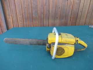 Vintage Mcculloch Chainsaw Chain Saw With 17 " Bar