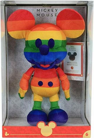 Disney Rainbow Mickey Mouse Year Of The Mouse Plush June Pride Amazon Exclusive