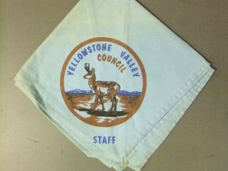 Boy Scout Yellowstone Valley Council Staff Neckerchief 6115jj