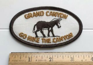 Go Hike The Canyon Grand Canyon National Park Arizona Donkey Mule Souvenir Patch