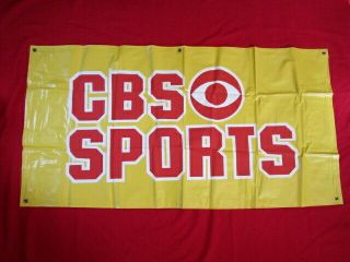 Cbs Sports Vinyl Banner Vintage Logo Color 50 X 26