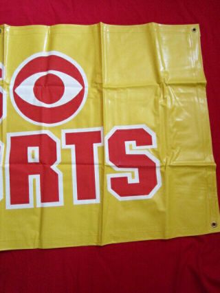 CBS Sports Vinyl Banner Vintage Logo Color 50 x 26 3