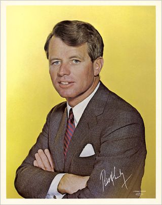 1968 Pre - Assassination Robert F.  Kennedy Framing Picture Poster (1317)
