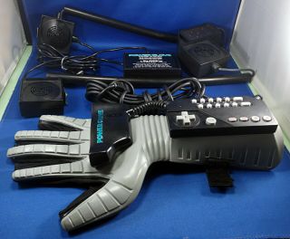 Vintage Nintendo Nes Power Glove Mattel 1989 Complete W/sensors Exc