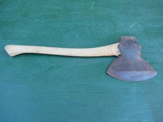 Vintage Tool Axe Hatchet 20 " Long Wooden Handle With 7 " Blade