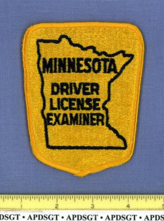 Minnesota Driver License Examiner State Police Highway Patrol Patch Fe Dmv Dot