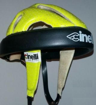 Cinelli Vintage Retro Leather Helmet Cycling,  Made In Italy,  Googles Price