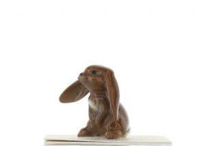 Hagen Renaker Miniature Rabbit Lop Ear Cottontail Ceramic Figurine