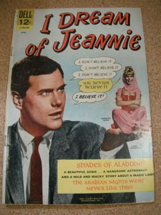 Vintage Dell April 1966 I Dream Of Jeannie No.  1 Comic Book (larry Hagman)