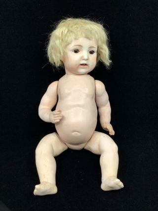 16” Antique Nippon Baby.  Porcelain Head.  Composition Body Two Teeth And A Tongue
