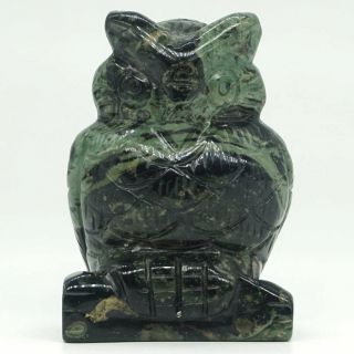 Owl Figurine 2 " Natural Stone Kambaba Jasper Healing Reiki Home Decor Gift