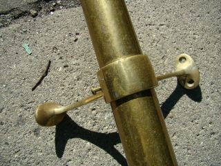 Vintage Brass 67 " Bar Rail Foot Rest With Mounting Brackets