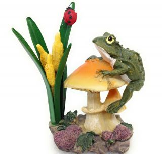 Frog Mushroom Flower Figurine Ladybug Garden Decor Gift Gsc 61015 C