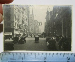 Orig Wwi Red Cross Banner Flag Fifth Avenue York City Nyc 2x3 Photo