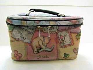 Vintage Winnie The Pooh Tapestry Carryon Cosmetic Case