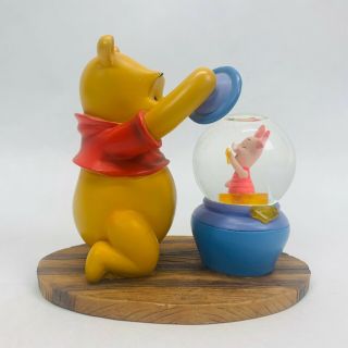 Walt Disney Winnie The Pooh Pooh & Piglet In A Honey Jar Snow Globe