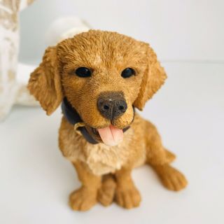 Barkers Hand Painted Golden Retriever 1996 Puppy Dog Gordon 5 " Figurine Marked