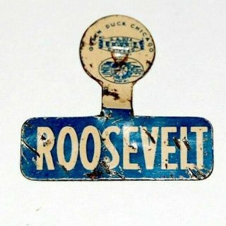 1936 Franklin Roosevelt Fdr Tab Campaign Pinback Button Political Presidential