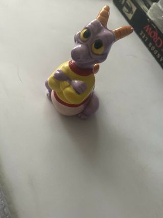 Walt Disney Epcot Purple Dragon " Figment " Ceramic Figure 1982 - 3” - Japan