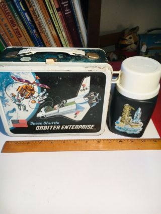 Vintage Space Shuttle Orbiter Lunchbox & Thermos - Nasa (1977)