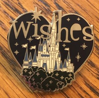 Disney Pin Wdw Cast Lanyard Series 3 Night Time Shows Wishes Magic Kingdom