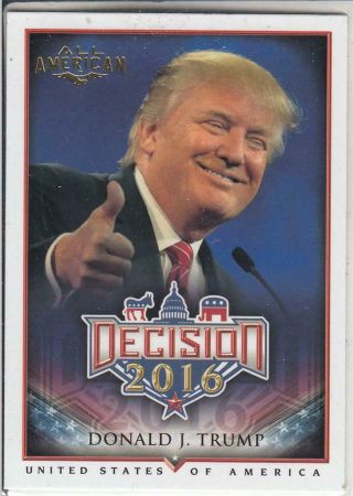 2016 Decision Donald Trump All American Gold Card Rare