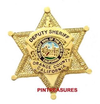 Collector Vintage Sheriff Pins Orange County,  Ca Deputy Sheriff Lapel Hat Pin@ @