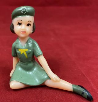 Vintage Wilton Girl Scout Cake Topper Figurine