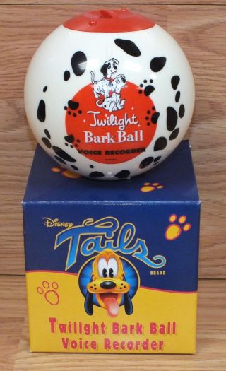 Disney Tails Twilight Dog / Pet Bark Ball Voice Recorder Nos - Read