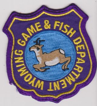Wyoming Game & Fish Department Biologists Game Warden Police Patch