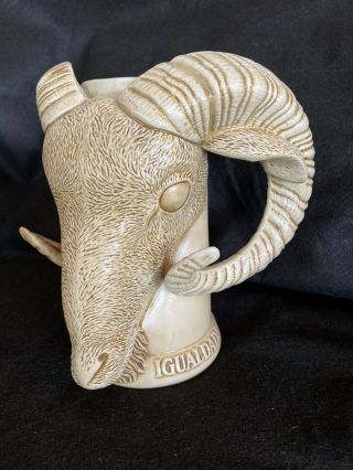 Ram’s Head Ceramic Masonic Mug.  Made In Brazil,  1994.