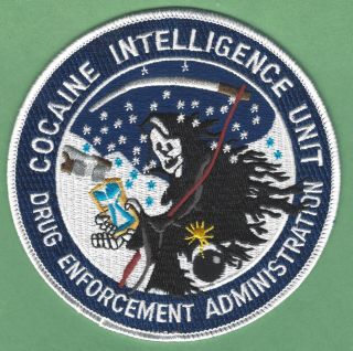 Dea Drug Enforcement Administration Cocaine Intelligence Unit Police Patch 4.  5 "
