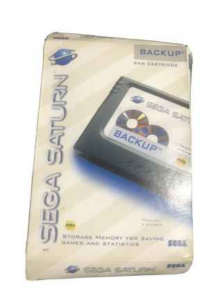 Sega Saturn Backup Ram Memory Cartridge - Oem Authentic Vintage - Tested/working