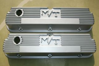 Vintage Mickey Thompson M/t Aluminum Valve Covers Small Block Ford 289 302 351w