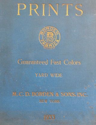 Vintage 1933 Textile Sample Book with Swatches - Cotton Fabrics with Colorways 3
