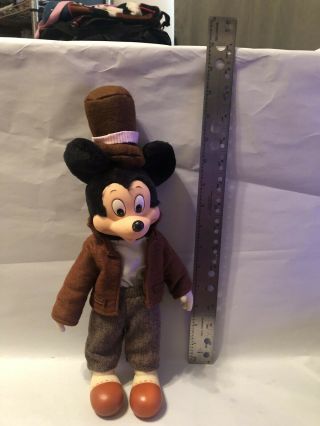 Mickey Mouse Applause Vintage Rare Plush Pre Owned Worn