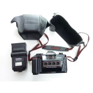 Vintage Camera Nishika N8000 35mm Quadrascopic Stereo 3d With Case