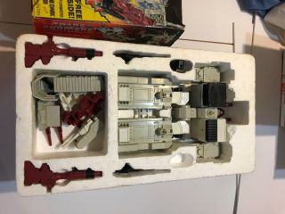 Vintage 1985 Transformers G1 Metroplex Action Figure With Accessories