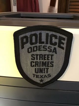 Texas Odessa Police Street Crimes Unit Patch