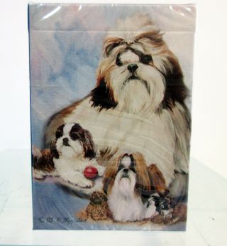 Shih Tzu Dog Poker Playing Cards Set Deck Of Card By Ruth Maystead