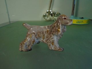 Vintage Ceramic/porcelain Cocker Spaniel Dog Figurine Made In Japan