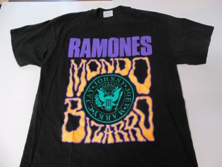 Rock T Shirt Ramones Mondo Bizarro 1992 Vintage 90s Sz L