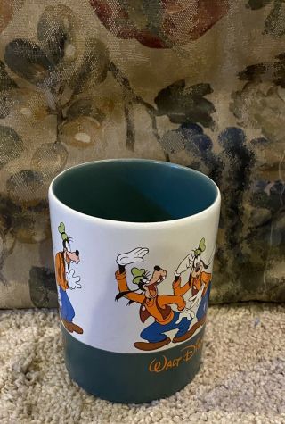 Walt Disney World Goofy Large Coffee Mug Cup White Green Ceramic 16oz Authentic 2