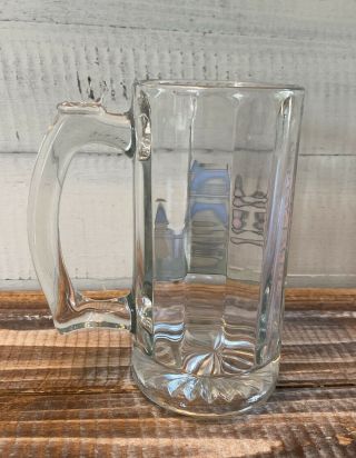 Vintage Walt Disney World Cinderella ' s Castle Glass Beer Mug 3