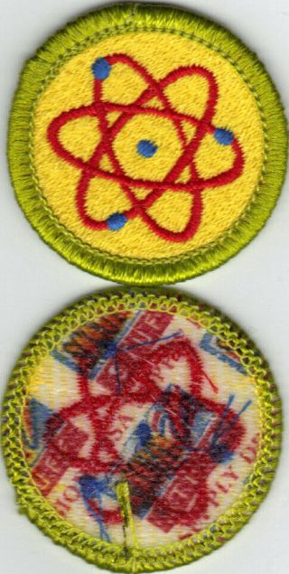 Atomic Energy Merit Badge,  Type J " Scout Stuff " Back (2002 - 04),
