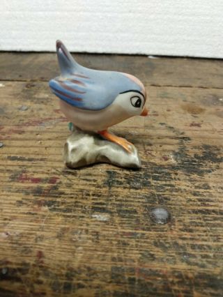Vintage Walt Disney Character Blue Bird Porcelain Ceramic Figurine Germany